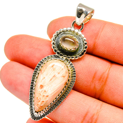 Scolecite Pendants handcrafted by Ana Silver Co - PD13372