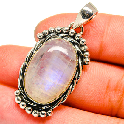 Rainbow Moonstone Pendants handcrafted by Ana Silver Co - PD13386