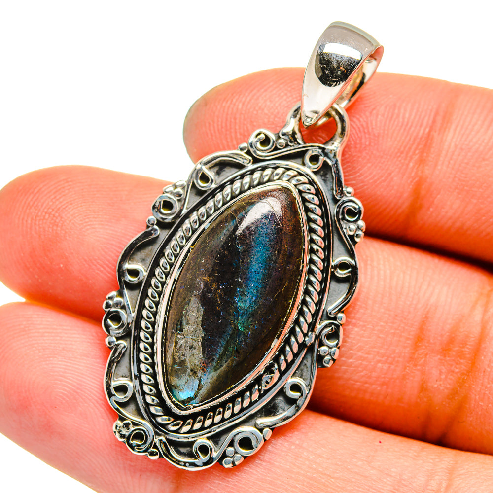 Labradorite Pendants handcrafted by Ana Silver Co - PD13388