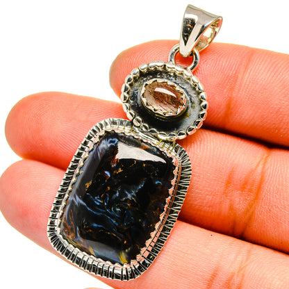 Pietersite Pendants handcrafted by Ana Silver Co - PD13393