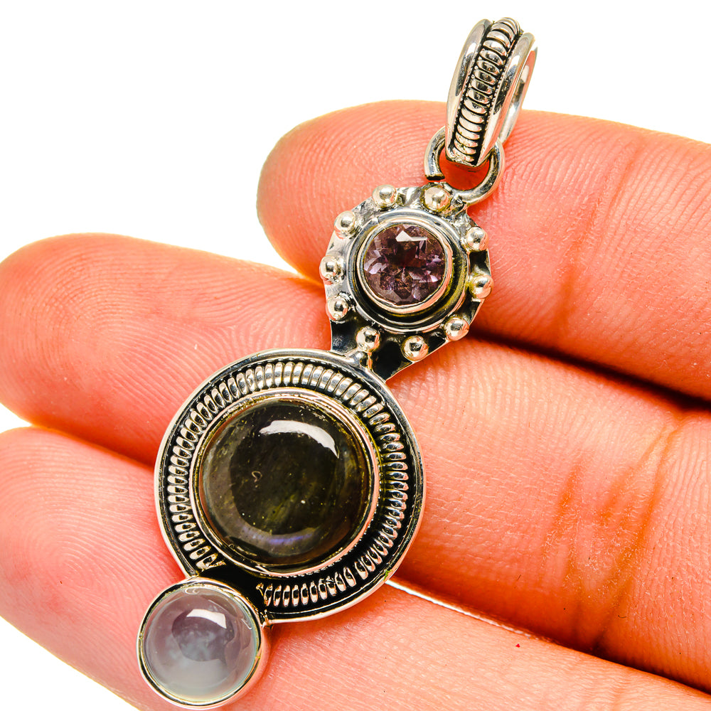 Labradorite Pendants handcrafted by Ana Silver Co - PD13401