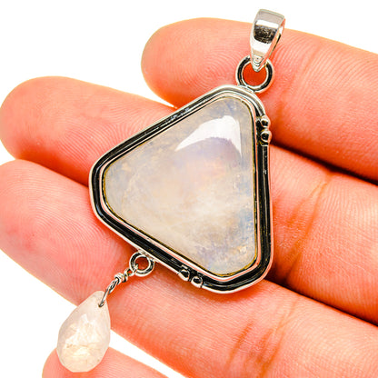 Rainbow Moonstone Pendants handcrafted by Ana Silver Co - PD13404