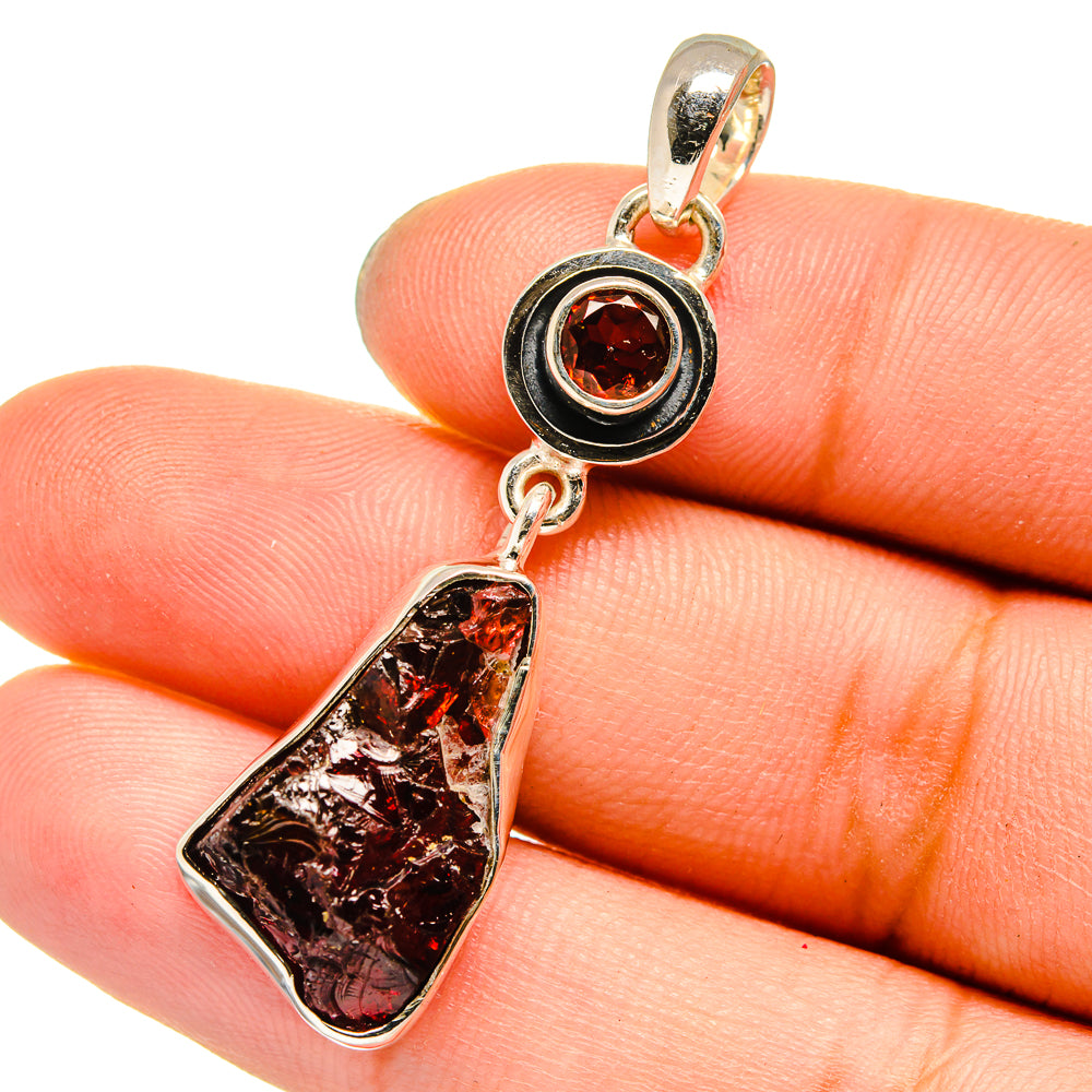 Garnet Pendants handcrafted by Ana Silver Co - PD13407