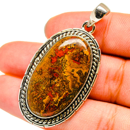 Moroccan Agate Pendants handcrafted by Ana Silver Co - PD13434