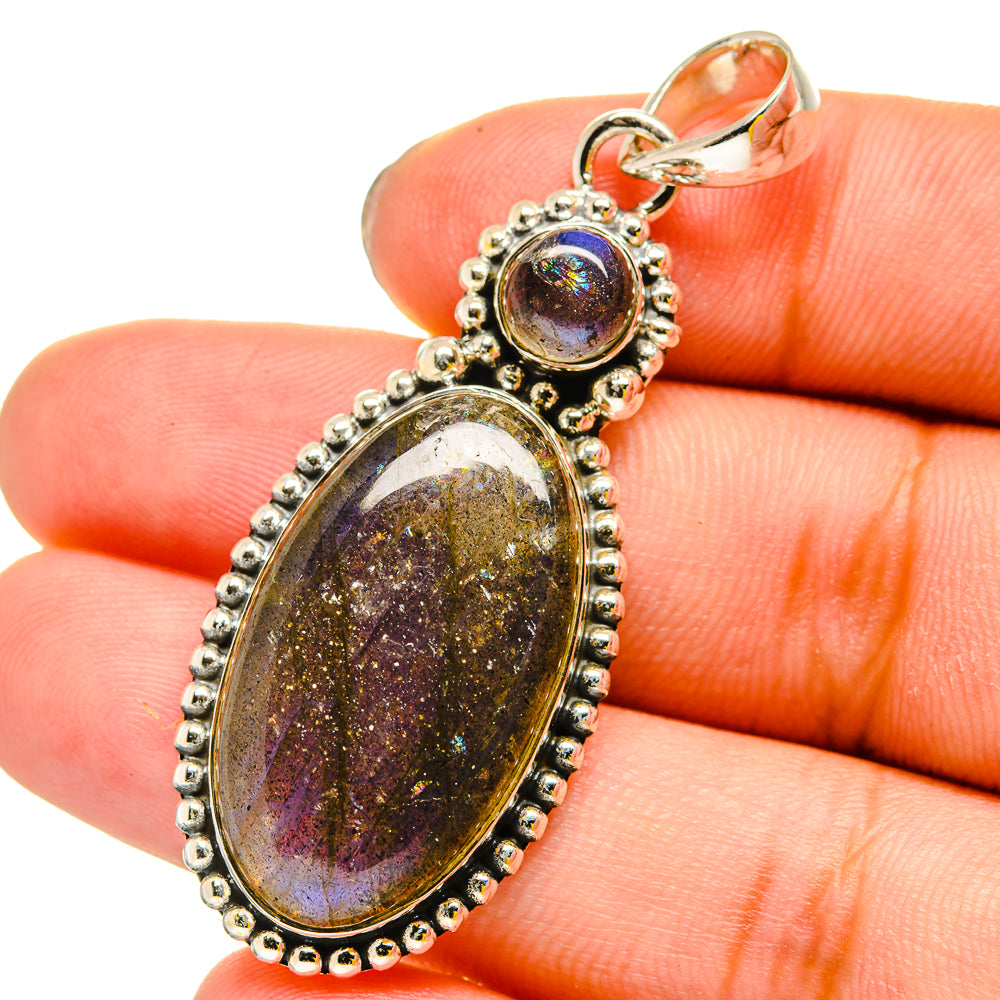 Labradorite Pendants handcrafted by Ana Silver Co - PD13435