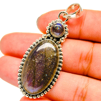 Labradorite Pendants handcrafted by Ana Silver Co - PD13435