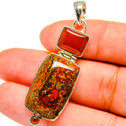Moroccan Agate Pendants handcrafted by Ana Silver Co - PD13440