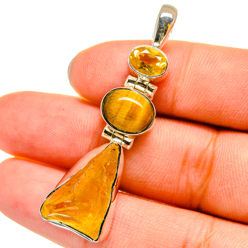 Citrine Pendants handcrafted by Ana Silver Co - PD13463