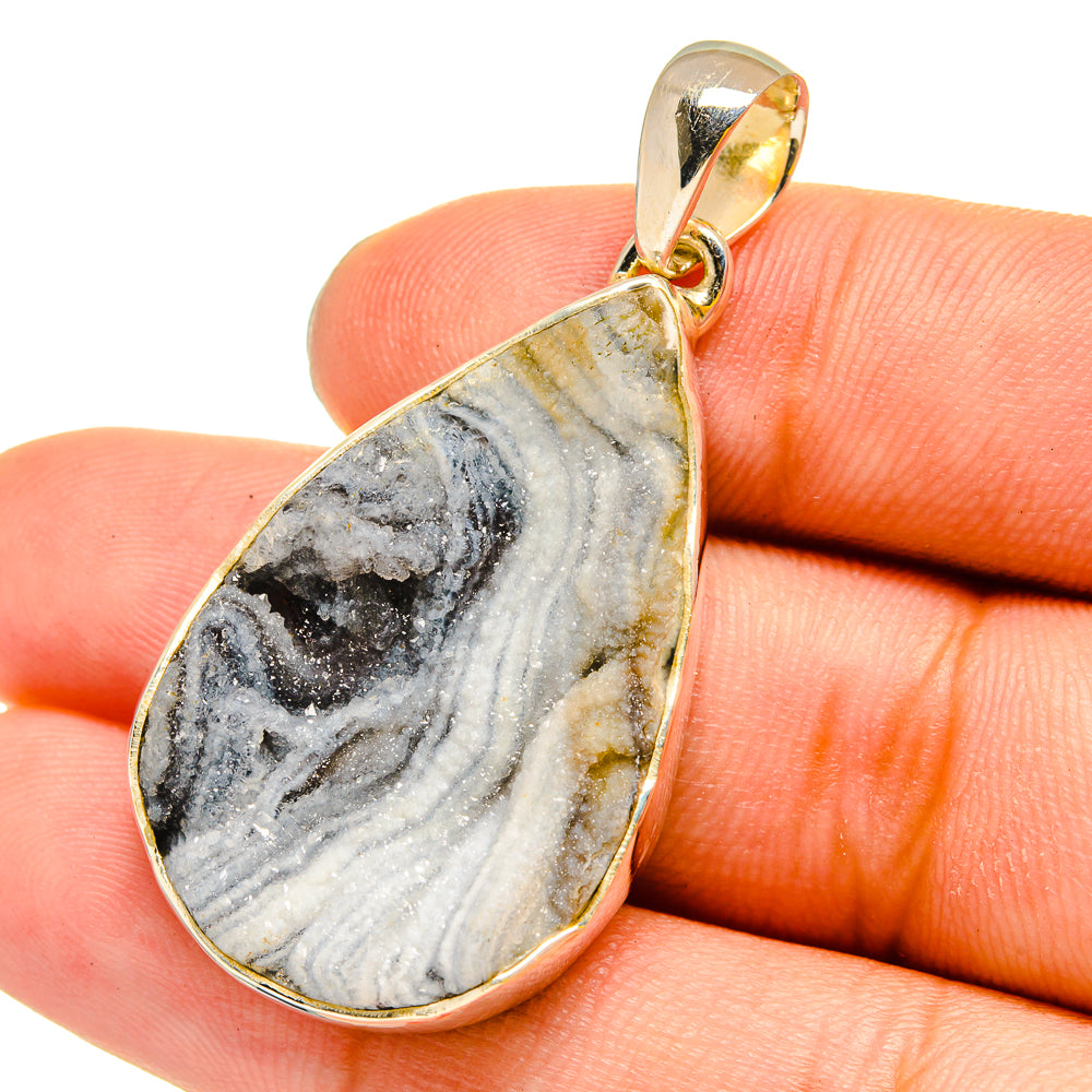 Desert Druzy Pendants handcrafted by Ana Silver Co - PD13464