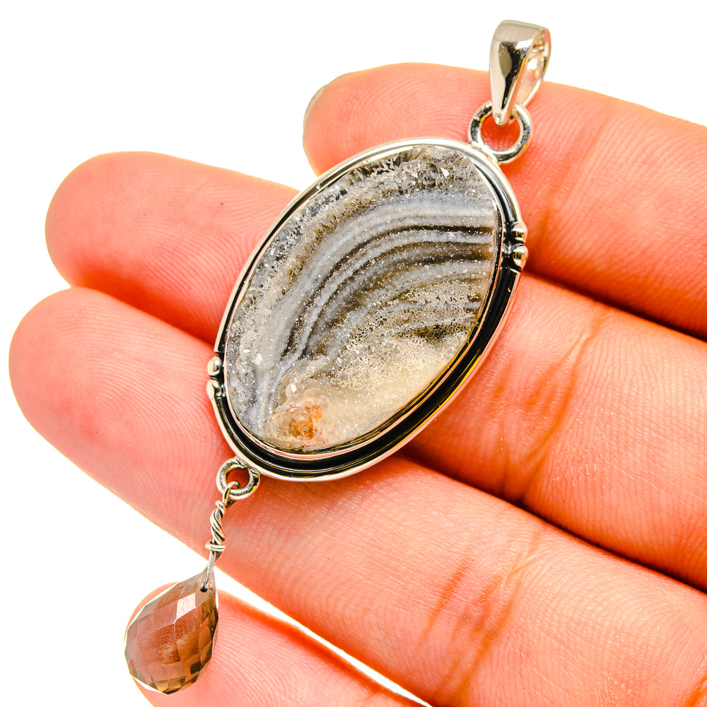 Desert Druzy Pendants handcrafted by Ana Silver Co - PD13466