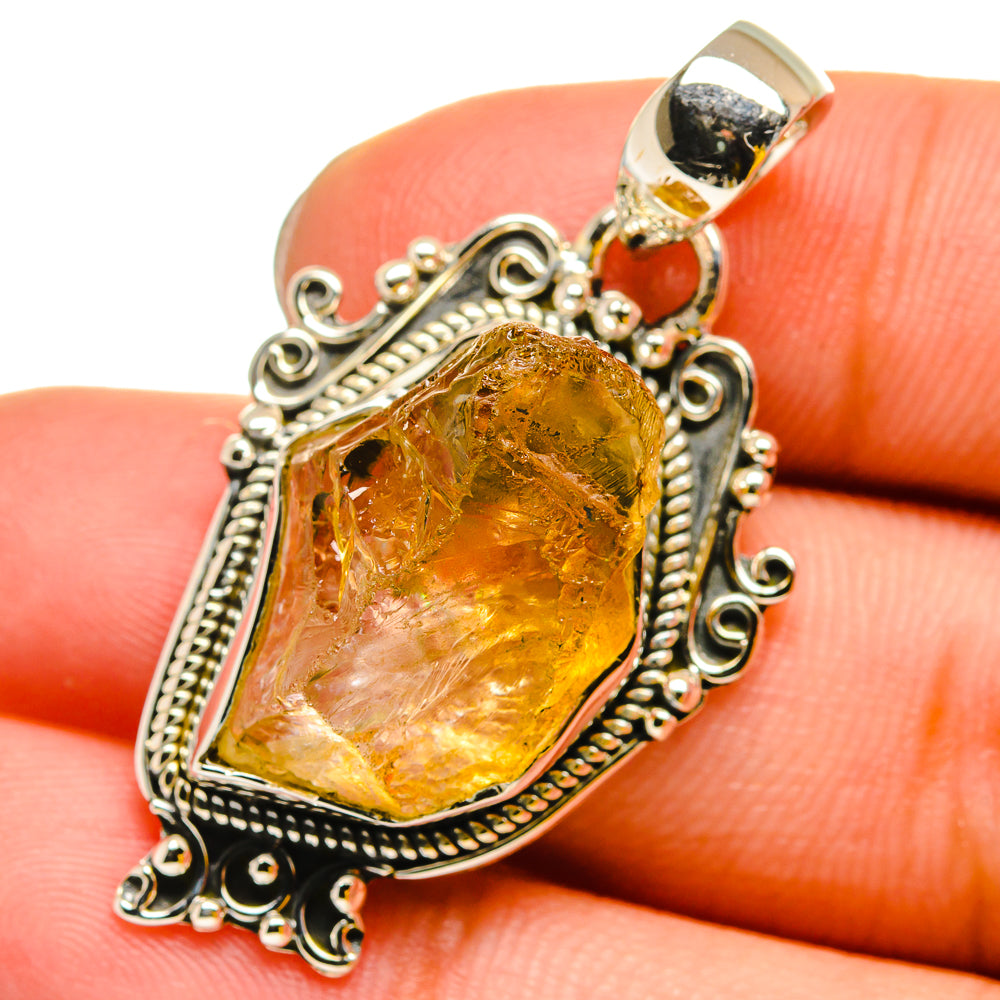 Citrine Pendants handcrafted by Ana Silver Co - PD13472