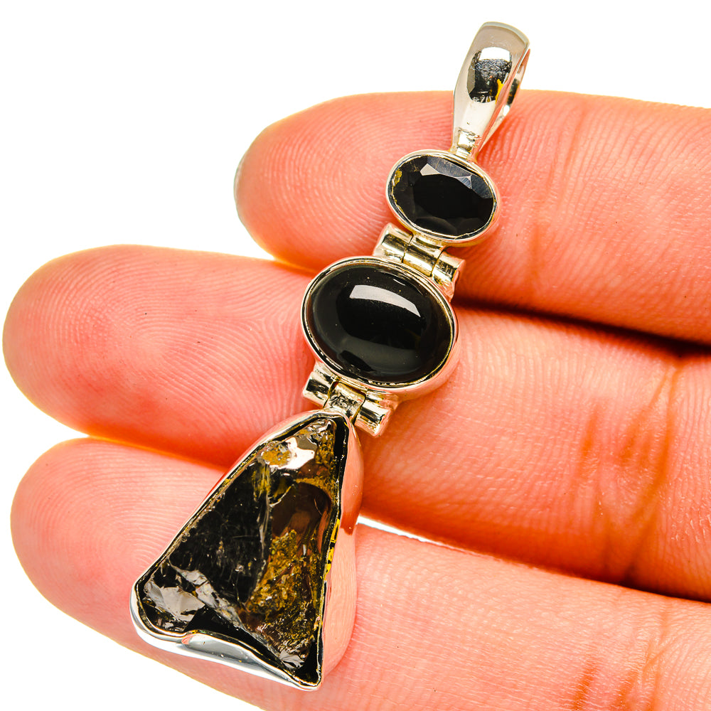 Shungite Pendants handcrafted by Ana Silver Co - PD13474