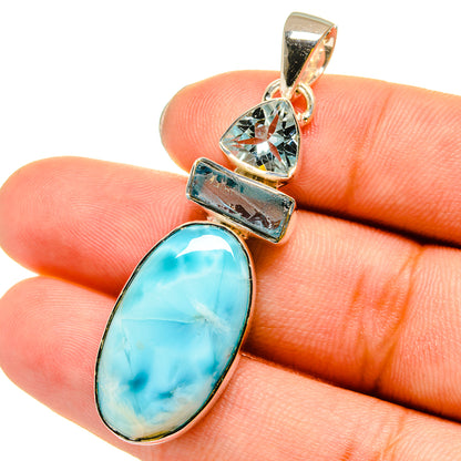 Larimar Pendants handcrafted by Ana Silver Co - PD13481