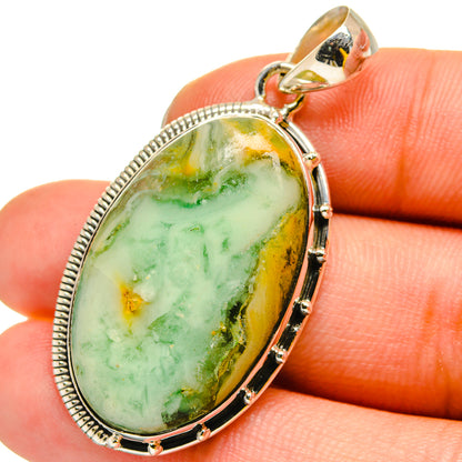 Peruvian Opal Pendants handcrafted by Ana Silver Co - PD13486