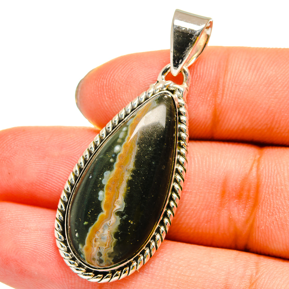 Ocean Jasper Pendants handcrafted by Ana Silver Co - PD13491