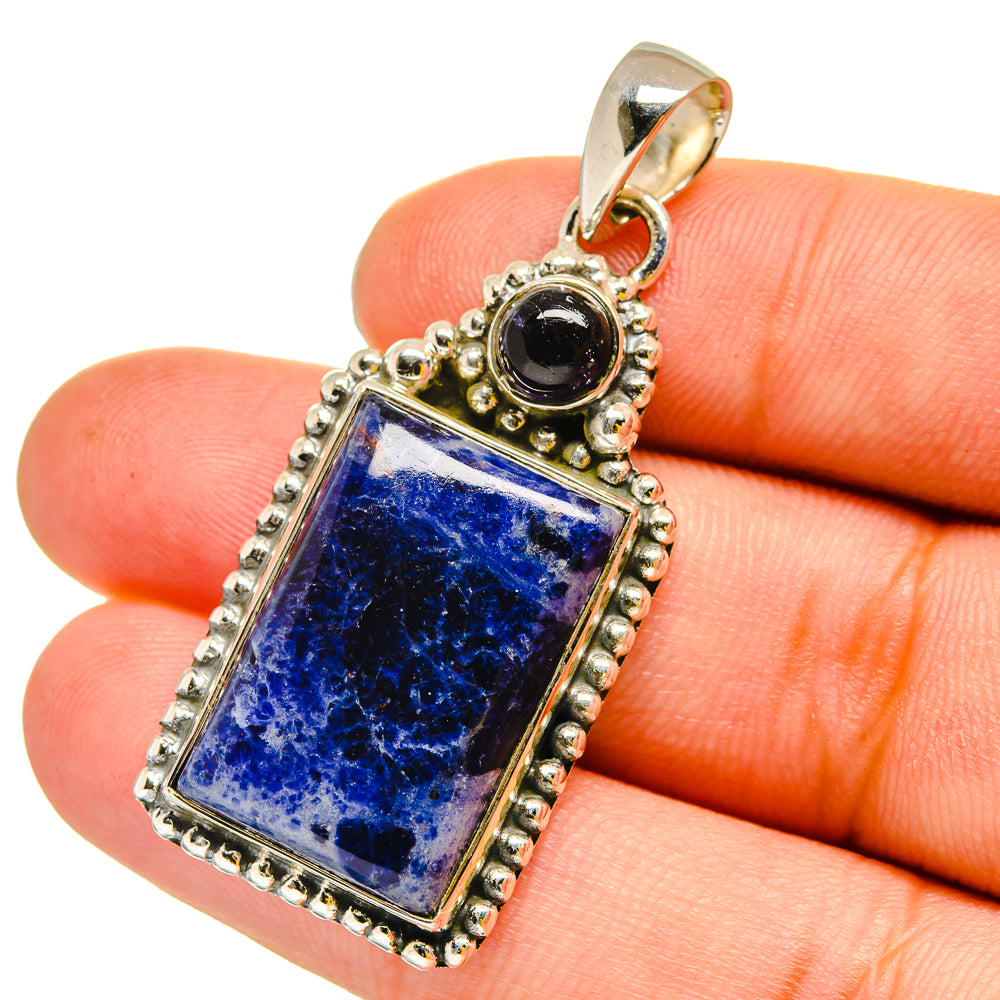 Sodalite Pendants handcrafted by Ana Silver Co - PD13497