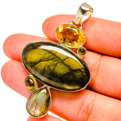 Labradorite Pendants handcrafted by Ana Silver Co - PD13509