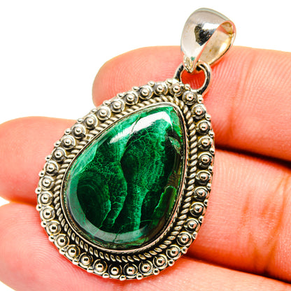 Malachite Pendants handcrafted by Ana Silver Co - PD13522