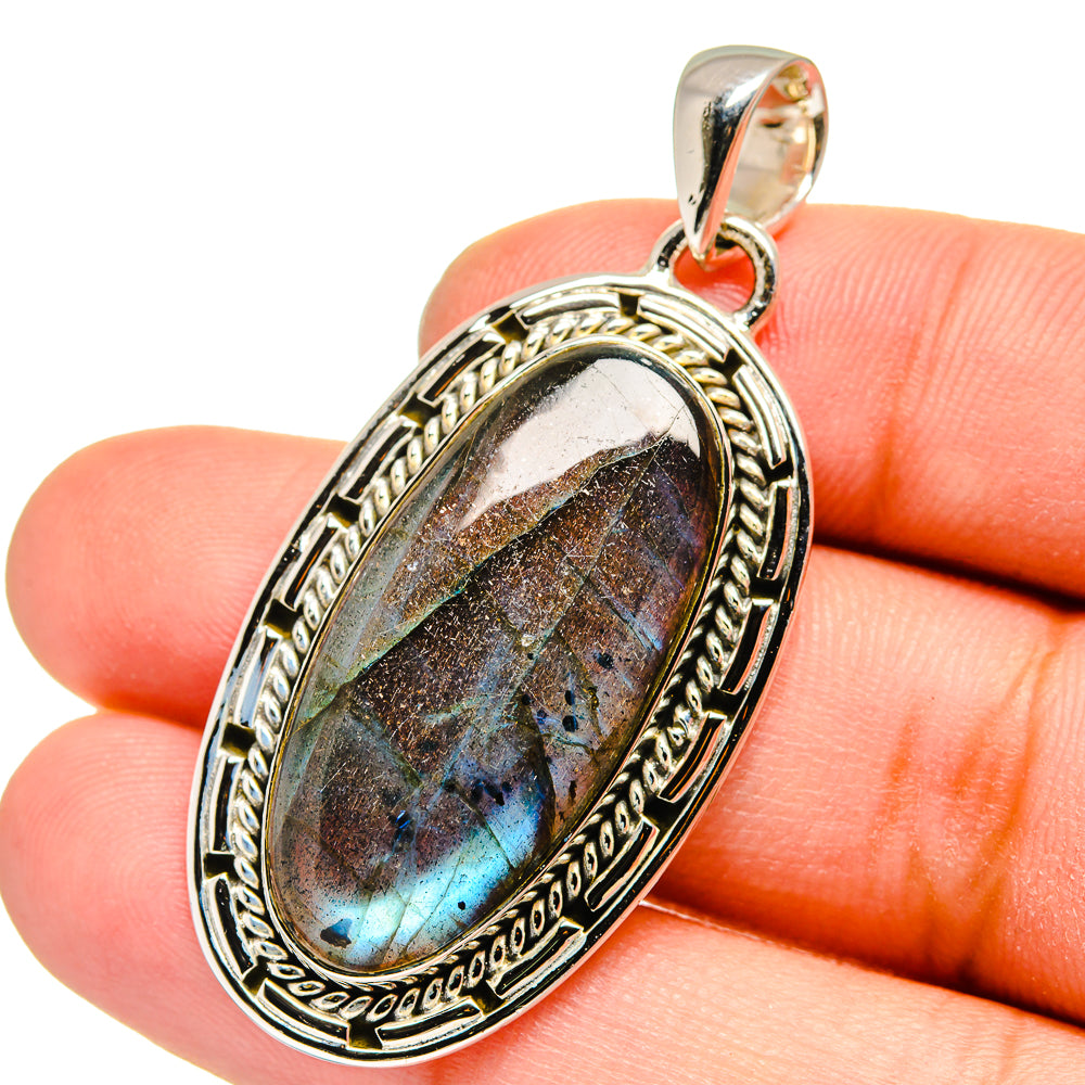Labradorite Pendants handcrafted by Ana Silver Co - PD13523