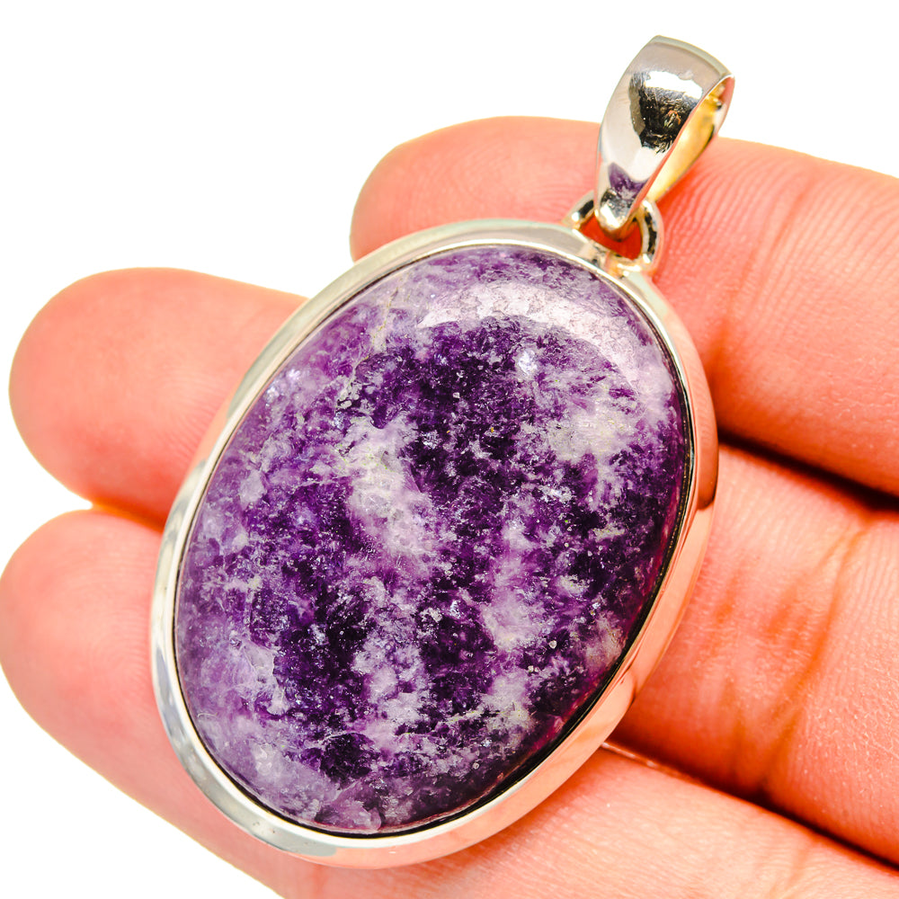 Lepidolite Pendants handcrafted by Ana Silver Co - PD13524