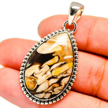Peanut Wood Jasper Pendants handcrafted by Ana Silver Co - PD13545
