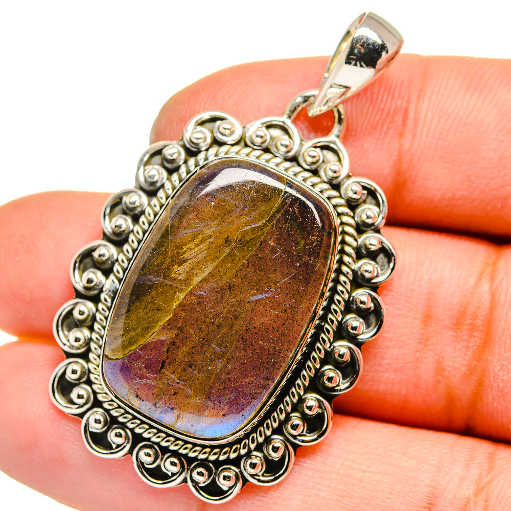 Labradorite Pendants handcrafted by Ana Silver Co - PD13556