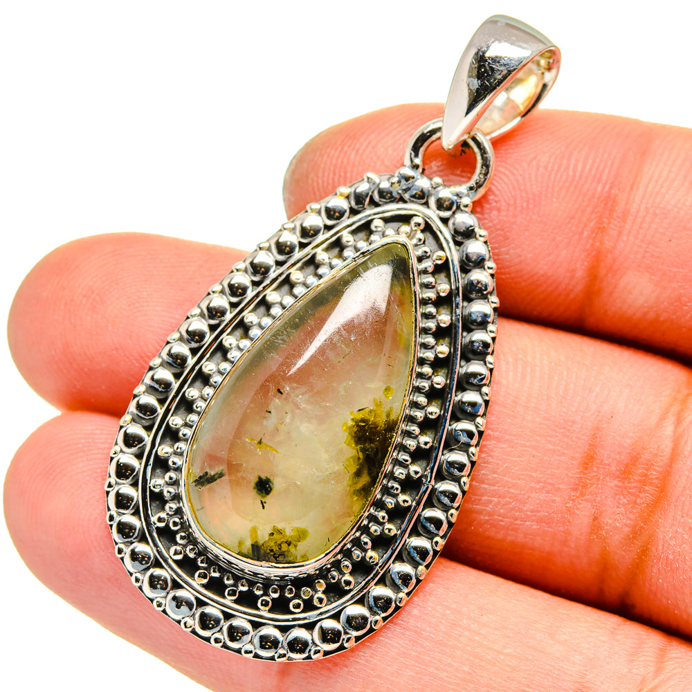 Prehnite Pendants handcrafted by Ana Silver Co - PD13572