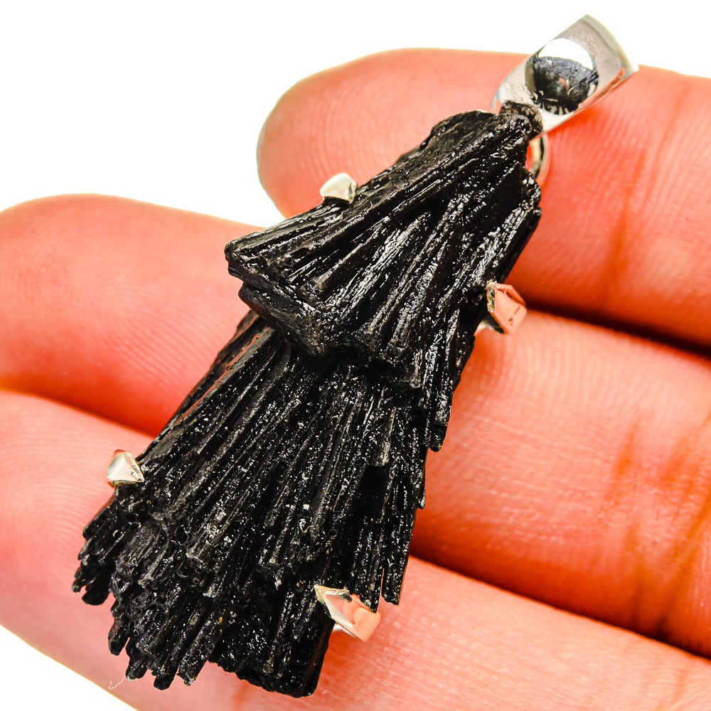 Black Tourmaline Pendants handcrafted by Ana Silver Co - PD13575