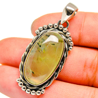 Prehnite Pendants handcrafted by Ana Silver Co - PD13578