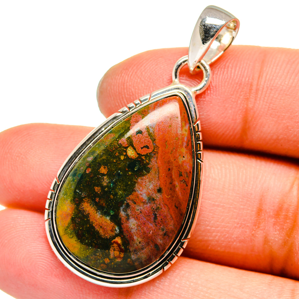 Ocean Jasper Pendants handcrafted by Ana Silver Co - PD13588