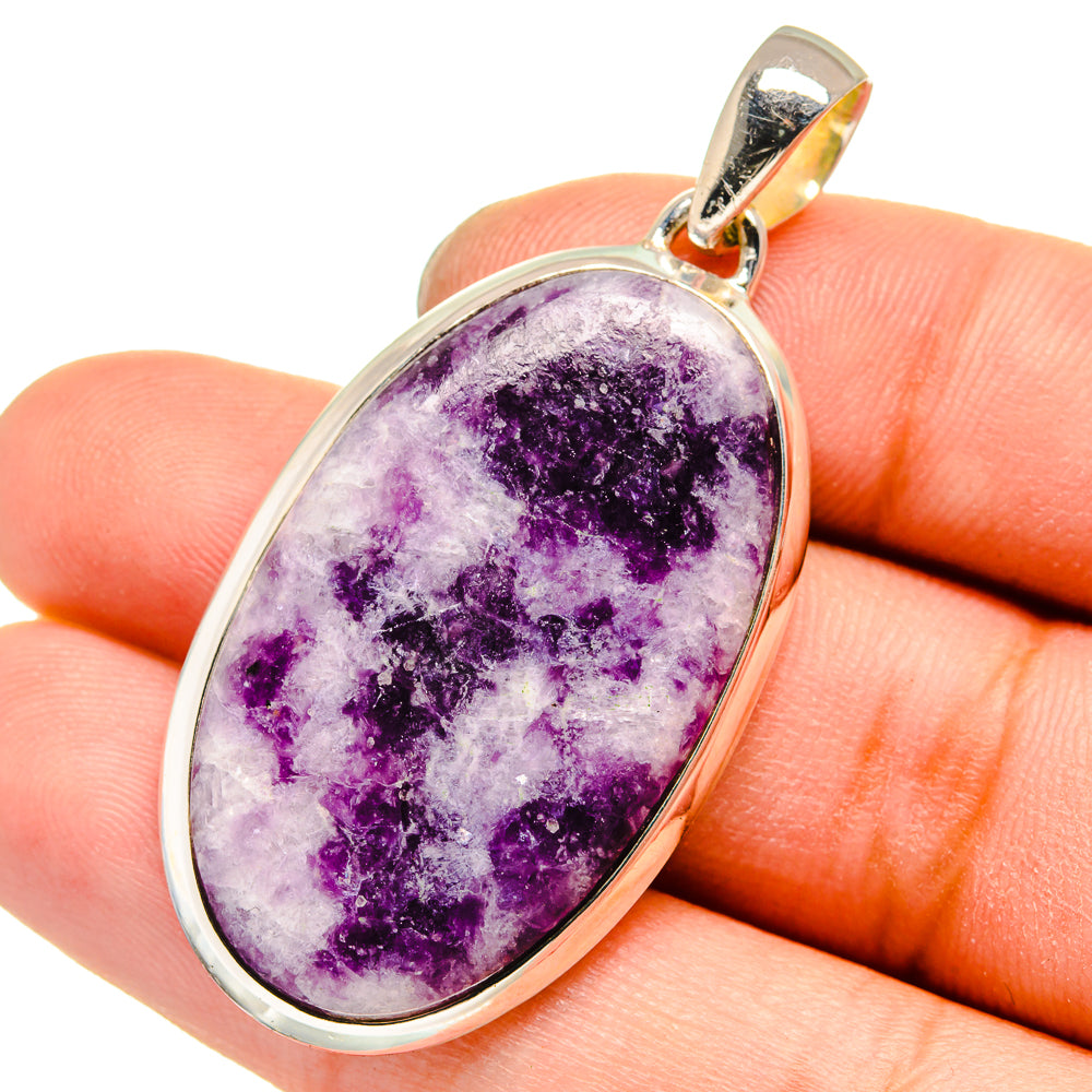 Lepidolite Pendants handcrafted by Ana Silver Co - PD13591