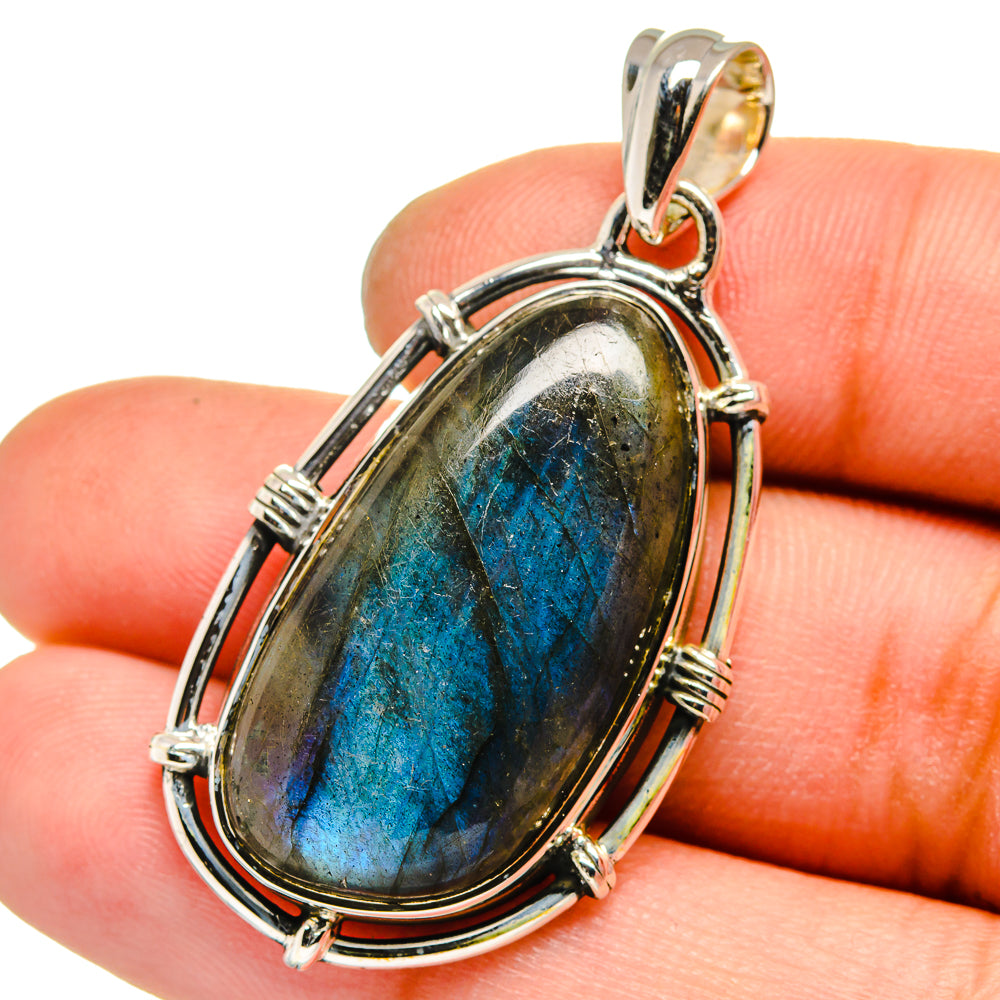 Labradorite Pendants handcrafted by Ana Silver Co - PD13595