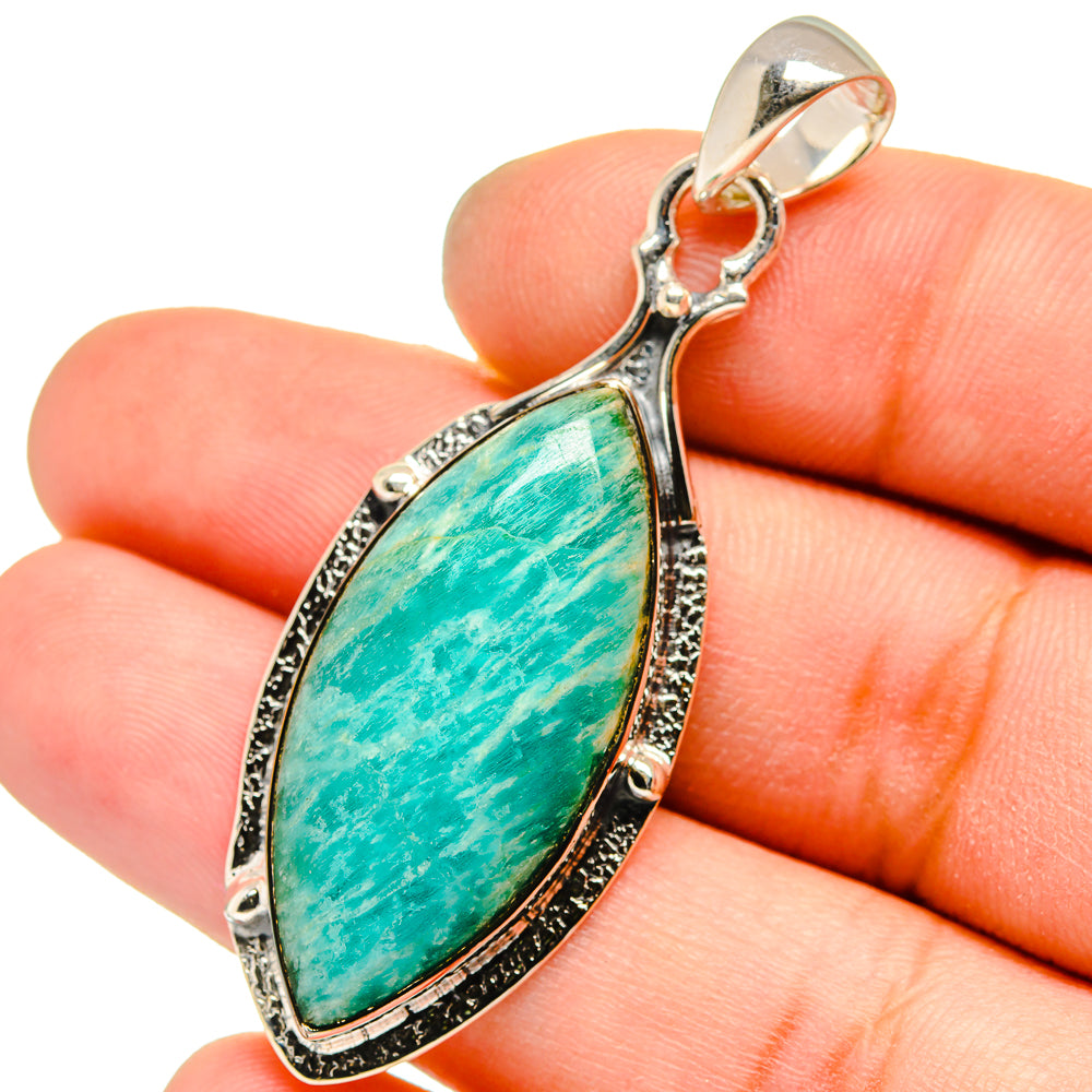 Amazonite Pendants handcrafted by Ana Silver Co - PD13600