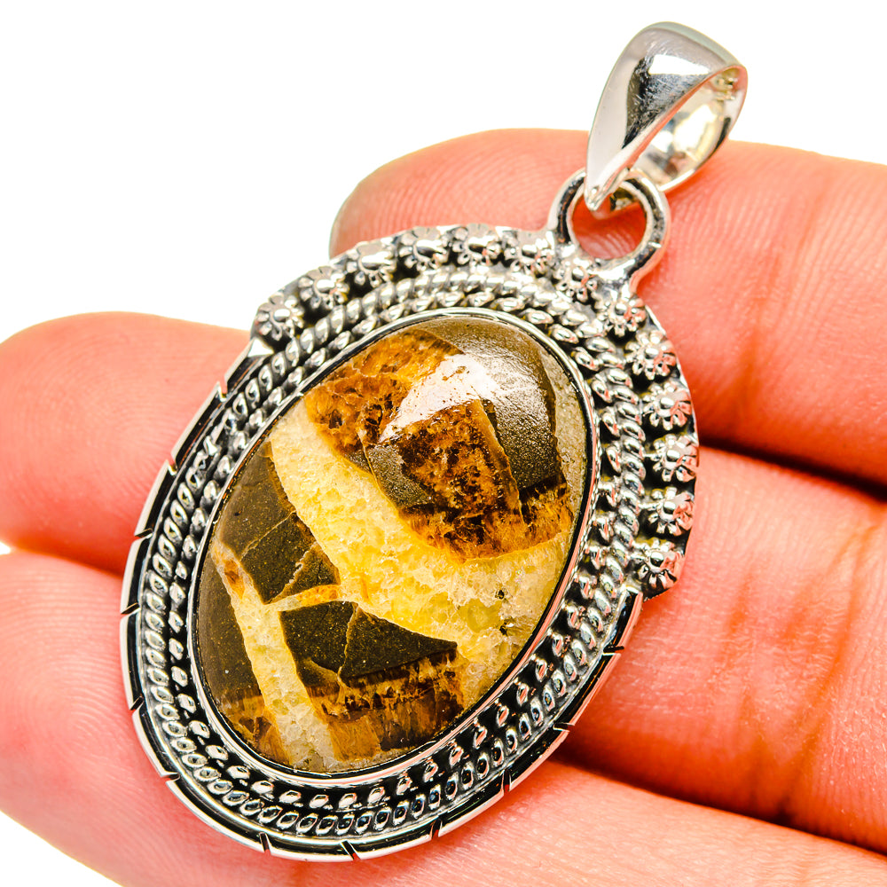 Septarian Geode Pendants handcrafted by Ana Silver Co - PD13603