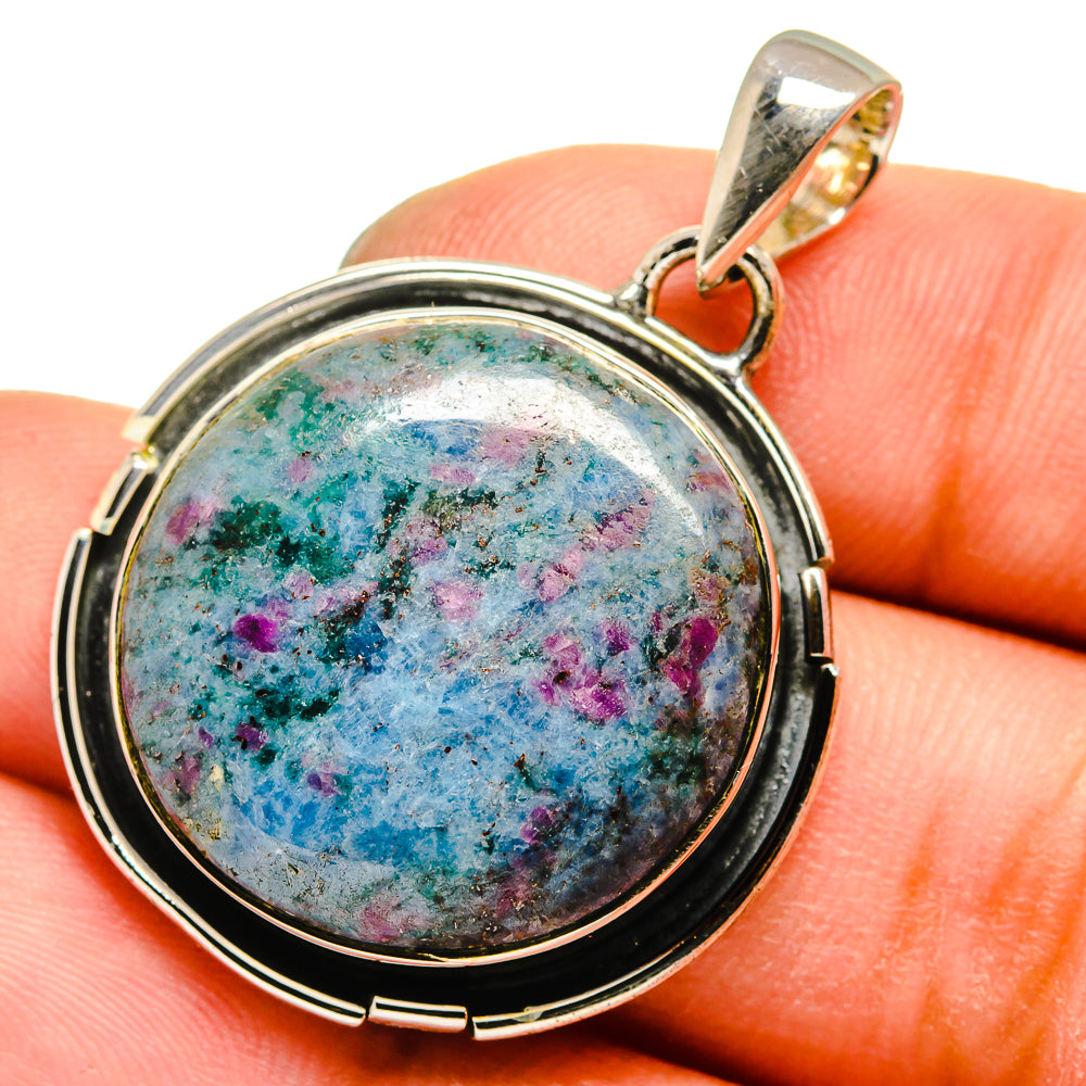 Ruby Fuchsite Pendants handcrafted by Ana Silver Co - PD13604