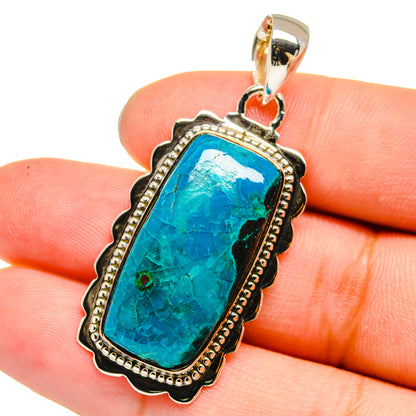 Chrysocolla Pendants handcrafted by Ana Silver Co - PD13648