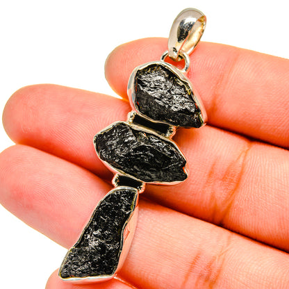 Black Tourmaline Pendants handcrafted by Ana Silver Co - PD13658