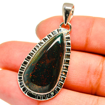 Bloodstone Pendants handcrafted by Ana Silver Co - PD13673
