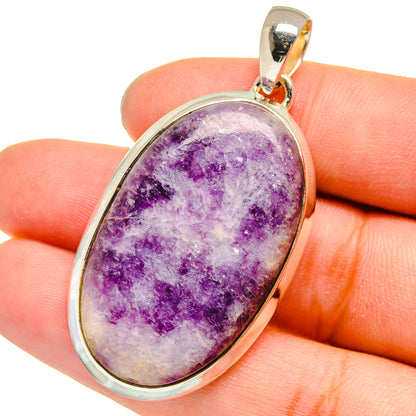 Lepidolite Pendants handcrafted by Ana Silver Co - PD13675