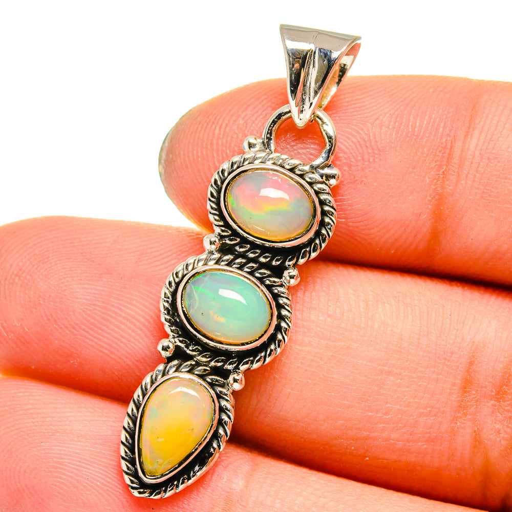 Ethiopian Opal Pendants handcrafted by Ana Silver Co - PD13679