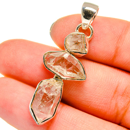 Herkimer Diamond Pendants handcrafted by Ana Silver Co - PD13704