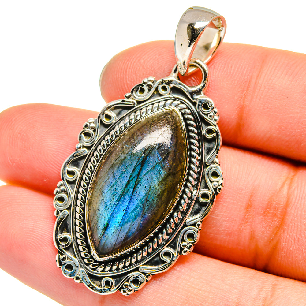 Labradorite Pendants handcrafted by Ana Silver Co - PD13708