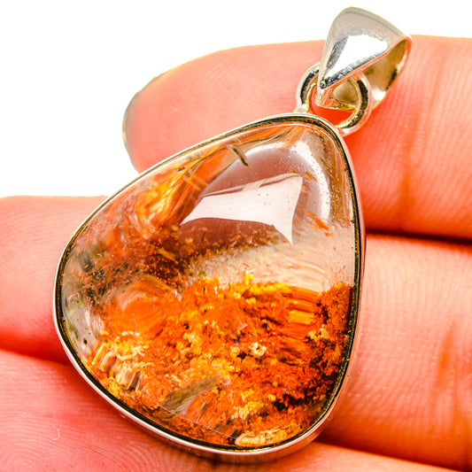 Indonesian Plume Agate Pendants handcrafted by Ana Silver Co - PD13737