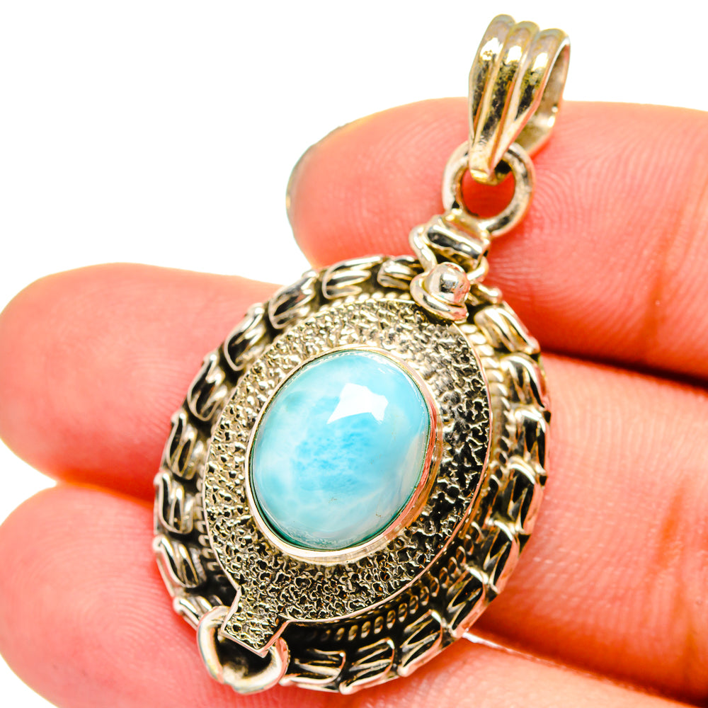 Larimar Pendants handcrafted by Ana Silver Co - PD13748