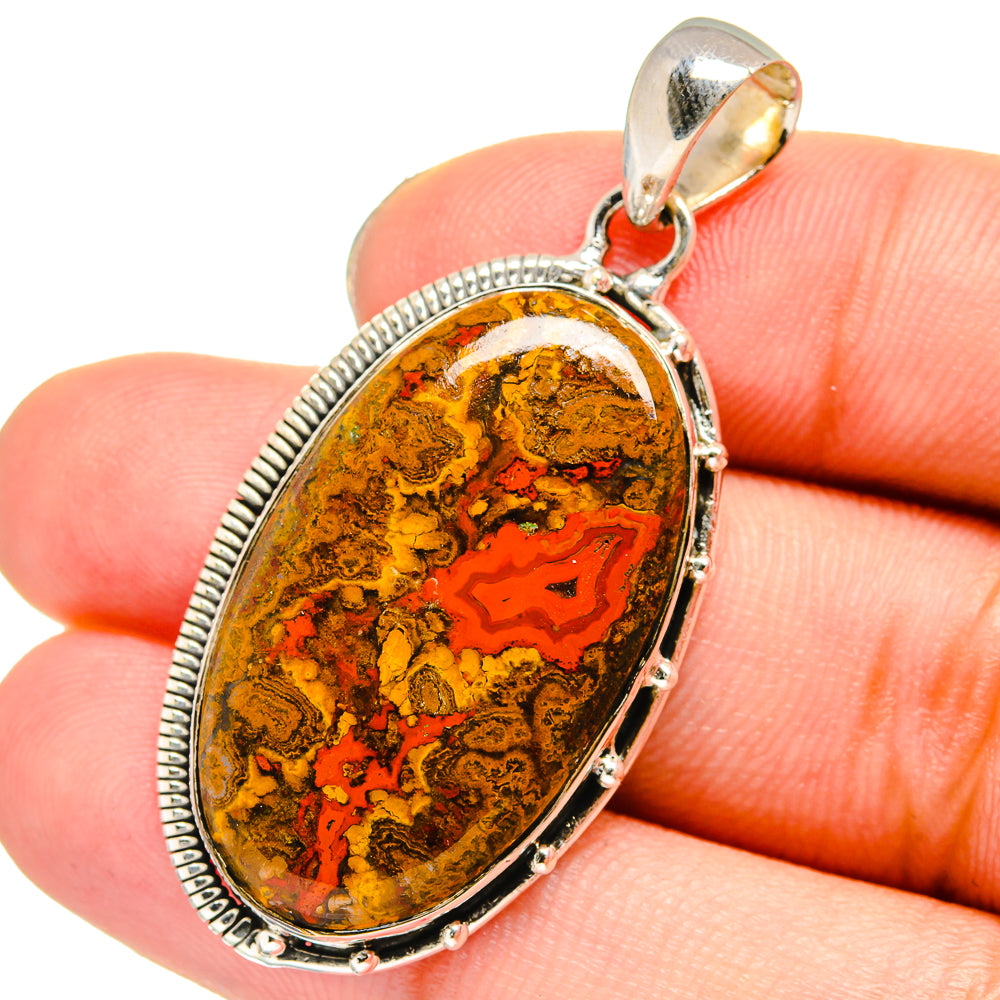Moroccan Agate Pendants handcrafted by Ana Silver Co - PD13752