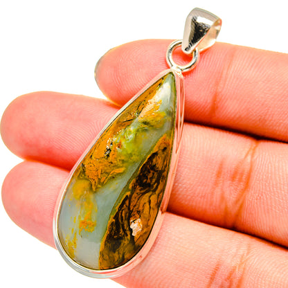 Peruvian Opal Pendants handcrafted by Ana Silver Co - PD13753