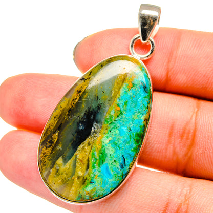 Peruvian Opal Pendants handcrafted by Ana Silver Co - PD13756