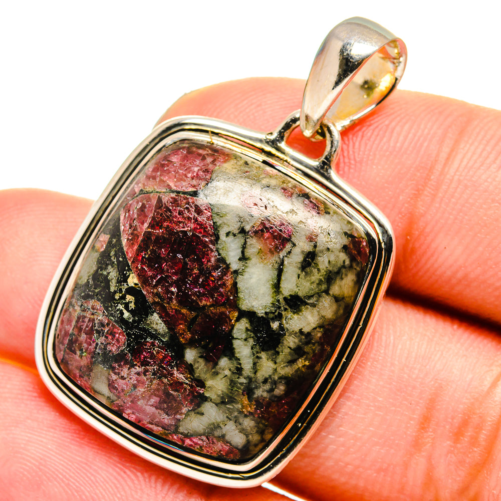 Russian Eudialyte Pendants handcrafted by Ana Silver Co - PD13772