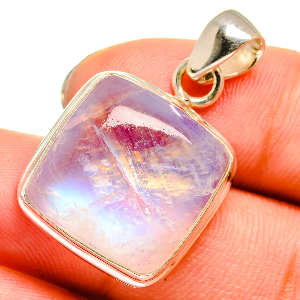Rainbow Moonstone Pendants handcrafted by Ana Silver Co - PD13779