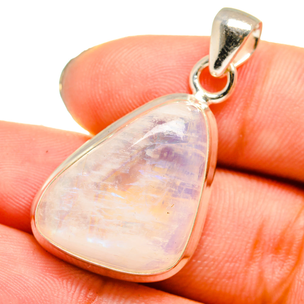 Rainbow Moonstone Pendants handcrafted by Ana Silver Co - PD13780